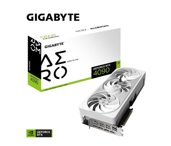 GIGABYTE VGA NVIDIA GeForce RTX 4090 AERO OC 24G, 24G GDDR6X, 3xDP, 1xHDMI