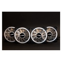 1stCOOL skříň Wind Storm Black MiddleTower ARGB, AU, USB3.0, bez zdroje, RGB fan, průhledná bočnice, černá