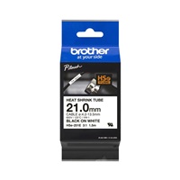 Před použitím nových bužírek HSe-xxxE je nutné aktualizovat firmware tiskárny.<br><br>BROTHER smršťovací bužírka - HSE-251E bílá pro H300 H500 E550 P700 P750 D800 P900 P950 - 21 / 4,2-13,5mm / 3:1