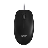 Logitech Mouse M100, black