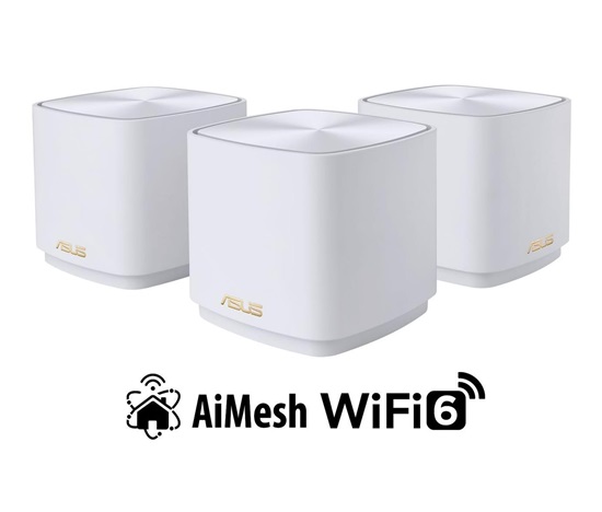 ASUS ZenWiFi XD4 Plus 3-pack white Wireless AX1800 Dual-band Mesh WiFi 6 System