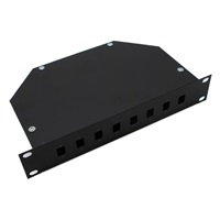 Optická vana 10" 1U, 8x SC simplex (8x LC duplex), černá