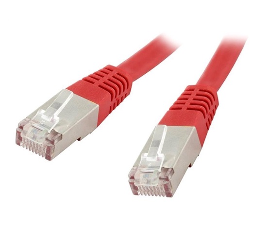 XtendLan patch kabel Cat6, FTP - 0,25m, červený (prodej po 10 ks)