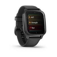 Garmin Venu Sq 2 Music, Slate / Black silicone band