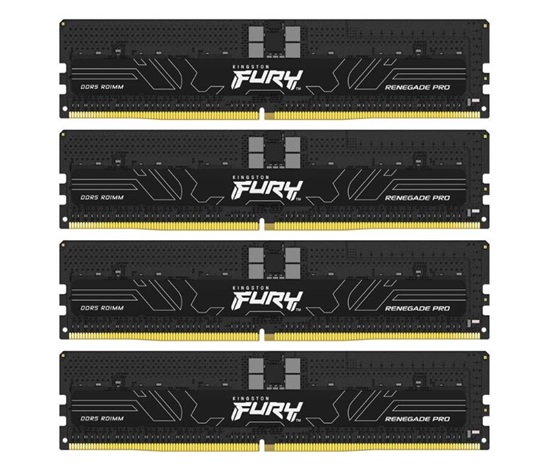 KINGSTON DIMM DDR5 64GB (Kit of 4) 5600MT/s CL36 FURY Renegade Pro ECC Reg PnP