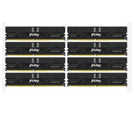 KINGSTON DIMM DDR5 128GB (Kit of 8) 6000MT/s CL32 FURY Renegade Pro ECC Reg PnP