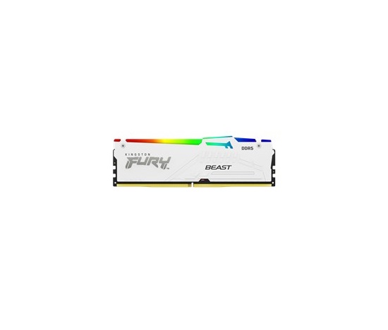 KINGSTON DIMM DDR5 16GB 5600MT/s CL36 FURY Beast Bílá RGB EXPO