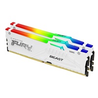 KINGSTON DIMM DDR5 32GB (Kit of 2) 5600MT/s CL36 FURY Beast Bílá RGB EXPO – náhled 1