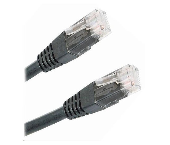 XtendLan patch kabel Cat6, UTP - 3m, černý