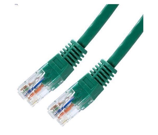 XtendLan patch kabel Cat5E, UTP - 0,25m, zelený  (prodej po 10 ks)