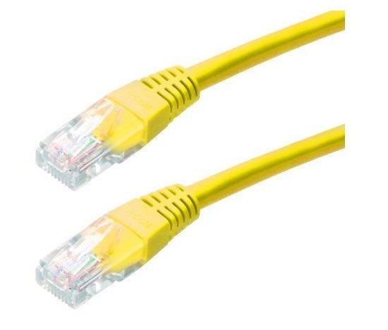 XtendLan patch kabel Cat5E, UTP - 0,25m, žlutý  (prodej po 10 ks)