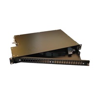 Optická vana výsuvná otočná 1U, 24x SC simplex (24x LC duplex, 24x E2000) s kazetou pro 24 svárů