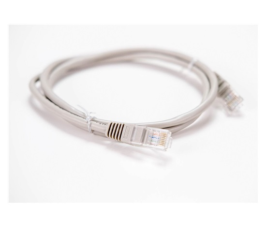 LYNX patch kabel Cat5E, UTP - 0,1m, šedý (prodej po 10 ks)