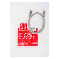 LYNX patch kabel Cat5E, FTP - 0,5m, šedý (prodej po 10 ks)