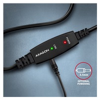 AXAGON ADR-210B, USB 2.0 A-M -> B-M aktivní propojovací / repeater kabel, 10m