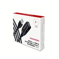 AXAGON ADR-305, USB 3.2 Gen 1 A-M -> A-F aktivní prodlužovací / repeater kabel, 5m