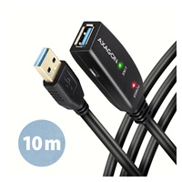 AXAGON ADR-310, USB 3.2 Gen 1 A-M -> A-F aktivní prodlužovací / repeater kabel, 10m