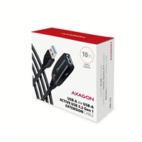 AXAGON ADR-310, USB 3.2 Gen 1 A-M -> A-F aktivní prodlužovací / repeater kabel, 10m