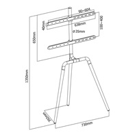 Televizní stativ Ergosolid Tritonix W