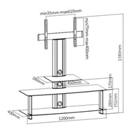 Televizní stolek Fiber Mounts M6C26
