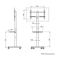 Tv stojan OMB Professional Spring