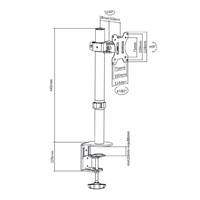 Stolní držák na monitor Fiber Mounts M7C51