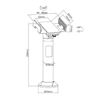 Držák na platební terminál Fiber Mounts PT847