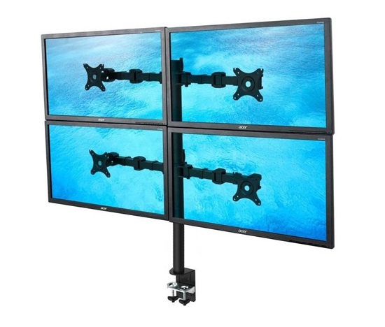 Kvalitní stolový držák na 4 monitory Ergosolid NF44
