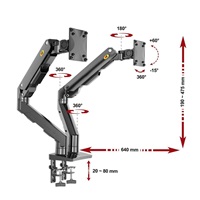 Držák na 2 monitory NB G55