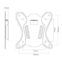 Nástěnný držák monitoru nebo Tv Ergosolid FN204F