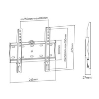 Nástěnný pevný držák na Tv i monitory Fiber Mounts FM21F