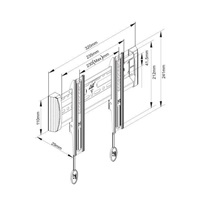 Fixní držák Tv monitoru NB C1F