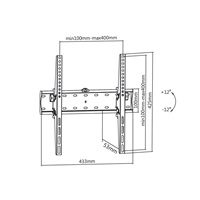 Sklápěcí držák na televize Fiber Mounts M6C65