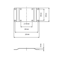 VESA adaptér 200x100 EDBAK GDA1