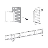 Držák na CPU a mini procesory PC Fiber Mounts M8C02