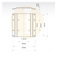 VESA adaptér 200x200 EDBAK GDA2