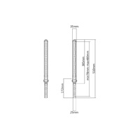 Přídavný držák soundbaru na držáky Tv Fiber Mounts M9C12