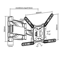 Prvotřídní držák na Tv pro její polohování Fiber Mounts Excelent