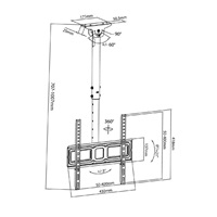 Stropní držák na Tv Fiber Mounts M9C43