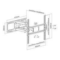 Nástěnný držák na televizi Fiber Mounts Solid-1