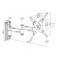Držák Tv monitoru s fixací polohy Fiber Mounts M6C75
