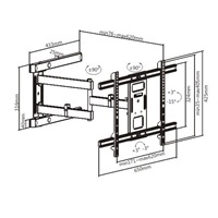 Držák LCD LED Tv Fiber Mounts TALL1