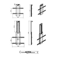 Motorizovaný stropní držák Tv Fiber Mounts FM-KD2