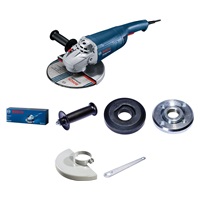BOSCH GWS 2200, úhlová bruska, 2.200 W, 6.500 – 6.500 ot/min, 230 mm, aretovatelný spínač