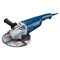 BOSCH GWS 2200, úhlová bruska, 2.200 W, 6.500 – 6.500 ot/min, 230 mm, aretovatelný spínač