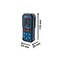BOSCH GLM 50-22, laserový měřič vzdálenosti, rozsah 0,05 – 50,00 m, 635 nm, < 1 mW