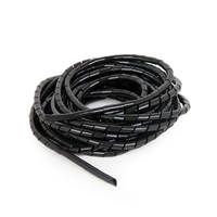 C-Tech CABLEXPERT stahovací spirála na kabely, 12mm, 10 m, černá