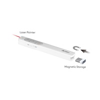 A4tech 2.4G bezdrátový laserový prezentér & ukazovátko, bílá