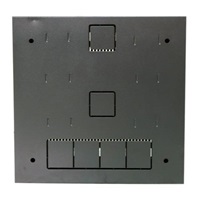 XtendLan 19" nástěnný vertikální rozvaděč 2U+4U 540x150