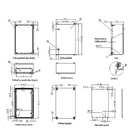 XtendLan univerzální rozvaděč s montážní deskou, 380x210x600 - krytí IP66